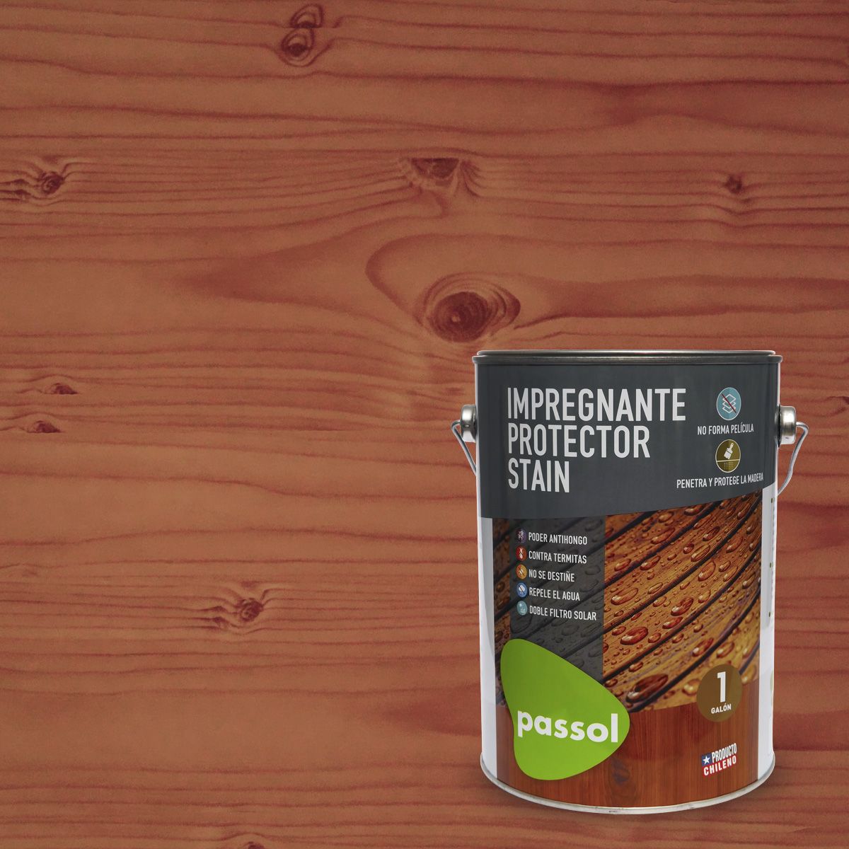 PASSOL - Impregnante Stain Caoba Passol 1 gl