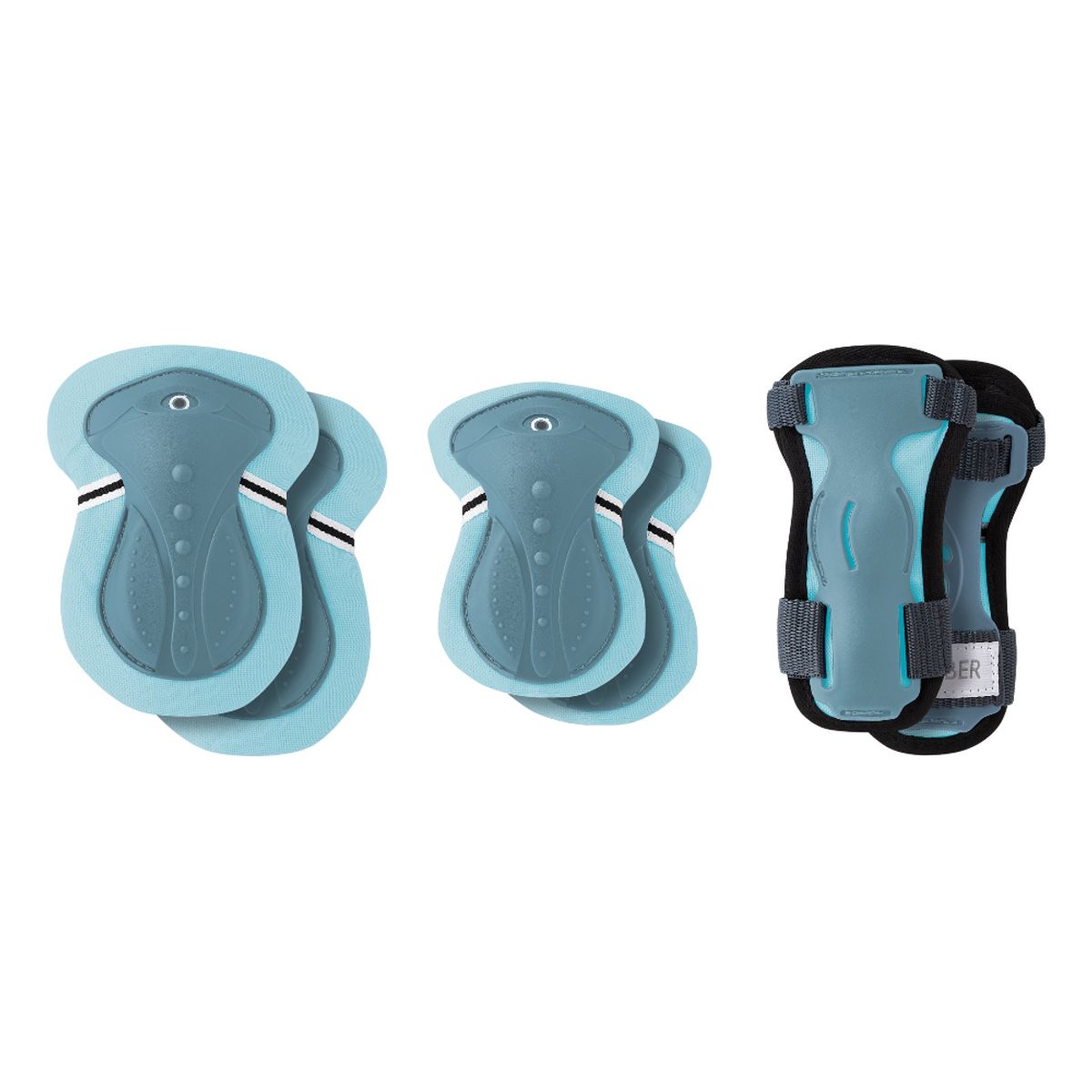 GLOBBER - Set de protecciones Junior Globber Pastel Blue