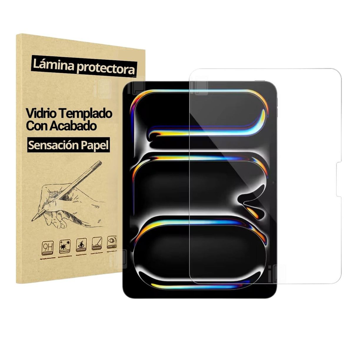 GENERICO - Mica De Vidrio Templado Acabado Sensación Papel Para iPad - Air 13 M2/M3