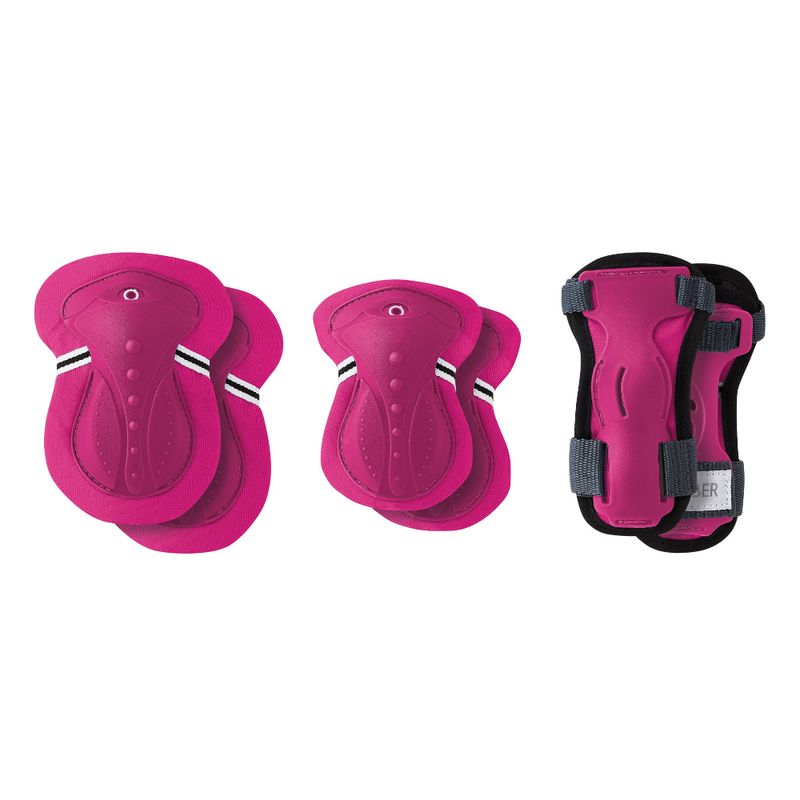 GLOBBER - Set de protecciones Junior Globber Fuchsia