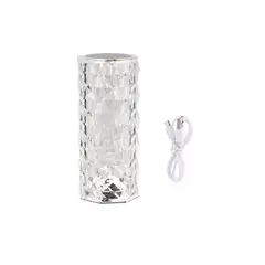 WANT - Lampara Led De Mesa Cristal Recargable 35w 6500k4000k3000 Transparente