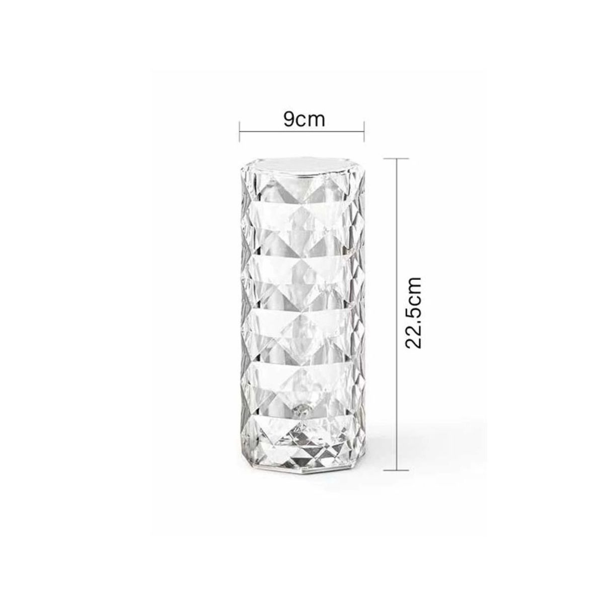 WANT - Lampara Led De Mesa Cristal Recargable 35w 6500k4000k3000 Transparente