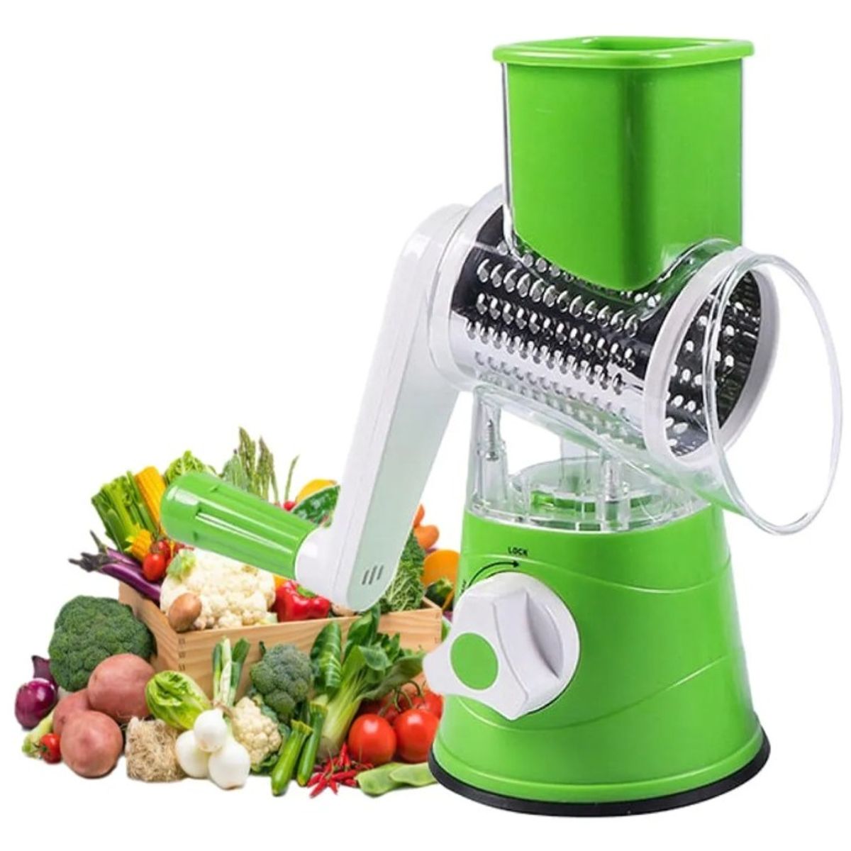 GENERICO - Rallador Verdura Rallador Rallador Y Rebanador Manual Multicolor