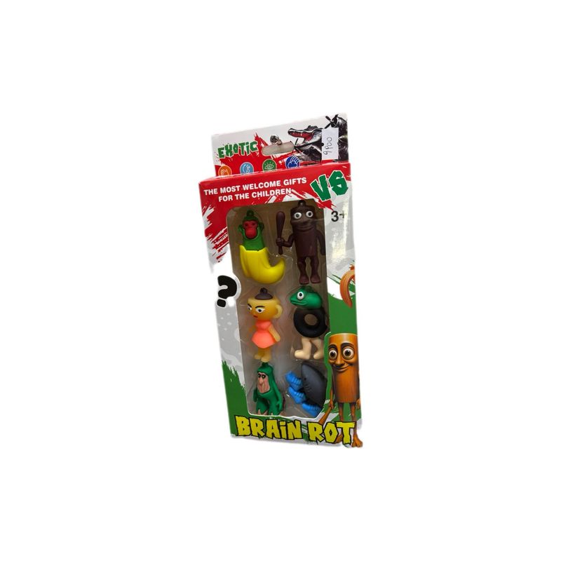 GENERICO - Set 6 figuras de goma Brainrot Italian