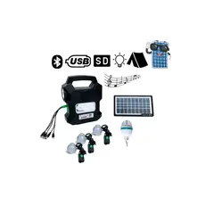 GENERICO - Linterna Kit Solar Portátil Camping Gdlite