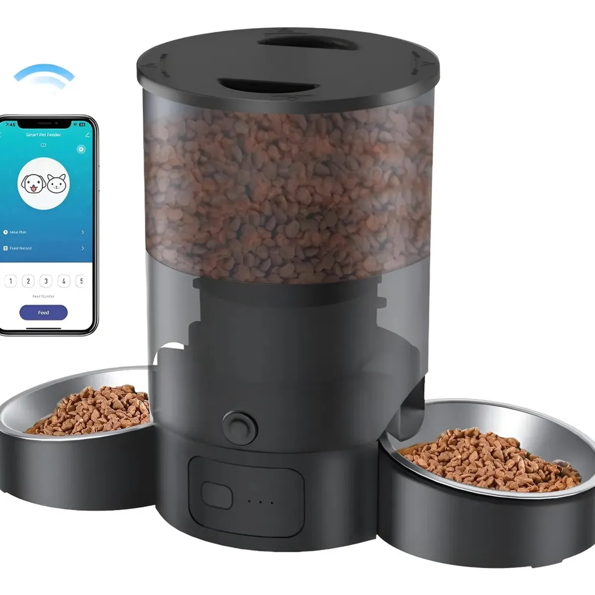 RAGNAR - Dispensador De Comida Para Gatos-perros Automático Con Wifi