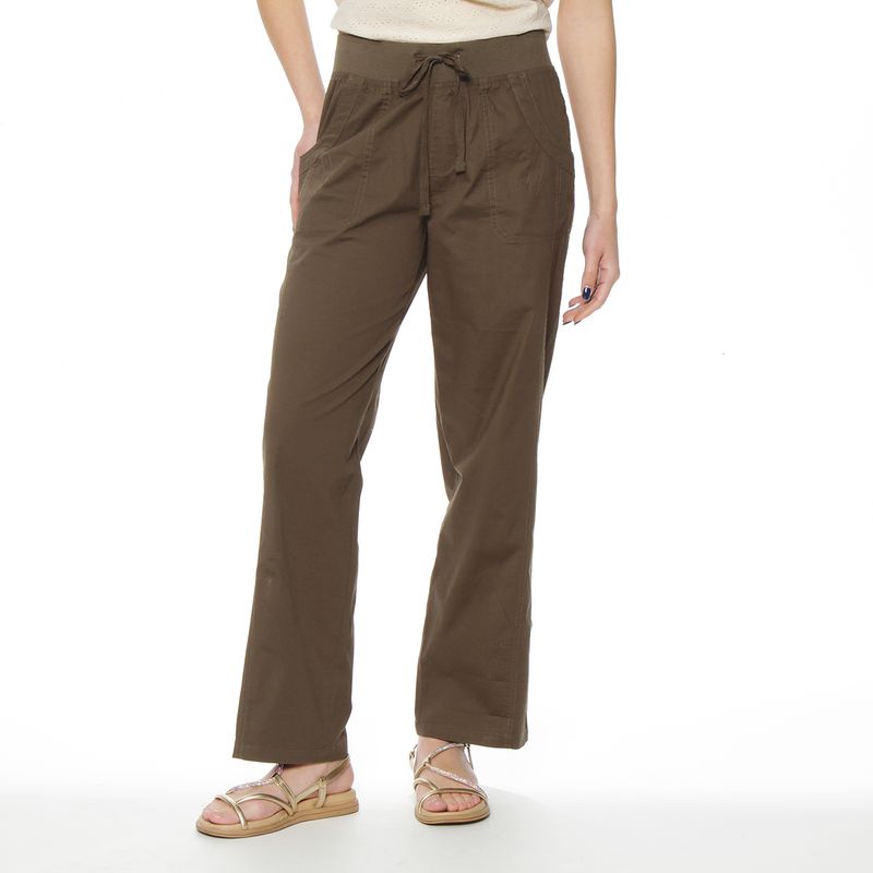WADOS - PANTALON SOLIDO PRETINA ELASTICADA CON PABILO BASTA AJUSTABLE