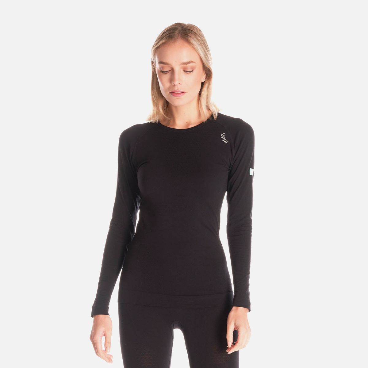 LIPPI - Primera Capa Mujer Skintec 1000 Seamless Top Negro Lippi