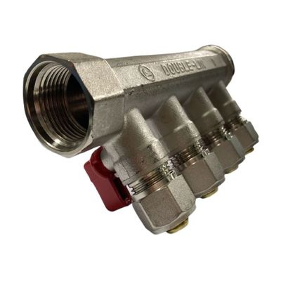 Imagen 2 del producto MANIFOLD PARA AGUA 1 PULGADA 16 MM PEX MANILLA ROJA 4VIAS