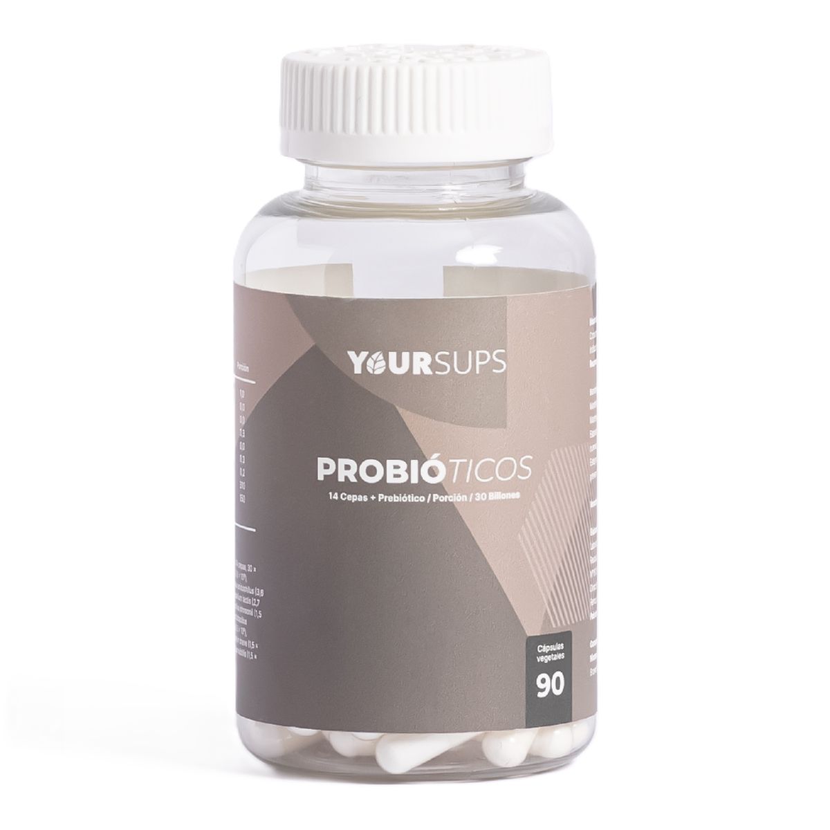 GENERICO - Probioticos 14 Cepas 30 Billones+Inulina 90 caps vegetales Yoursups