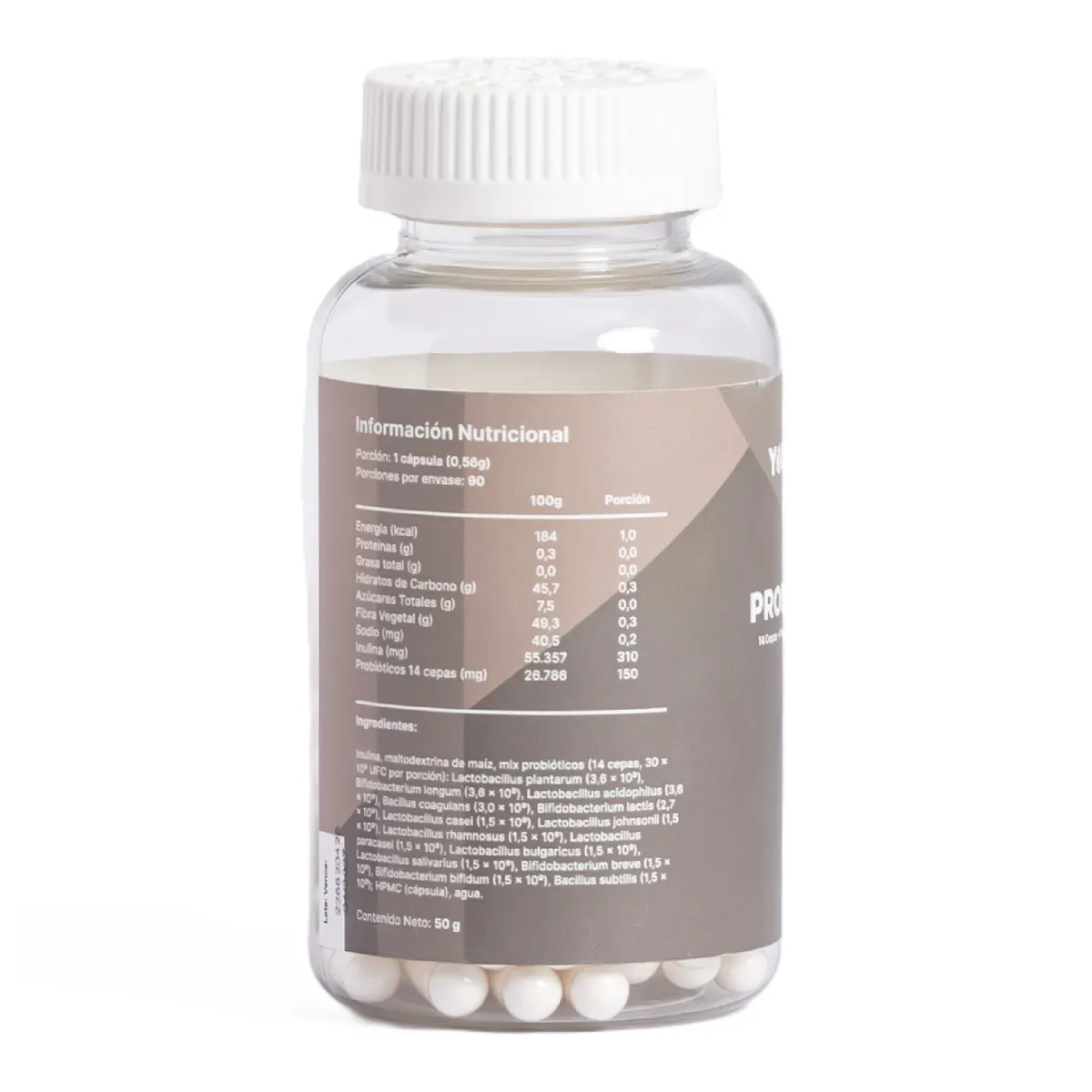 GENERICO - Probioticos 14 Cepas 30 Billones+Inulina 90 caps vegetales Yoursups