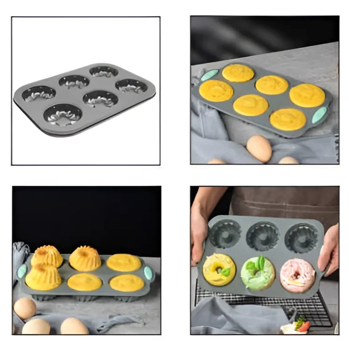 GENERICO - Molde Para Cupcakes Con Forma De Flor