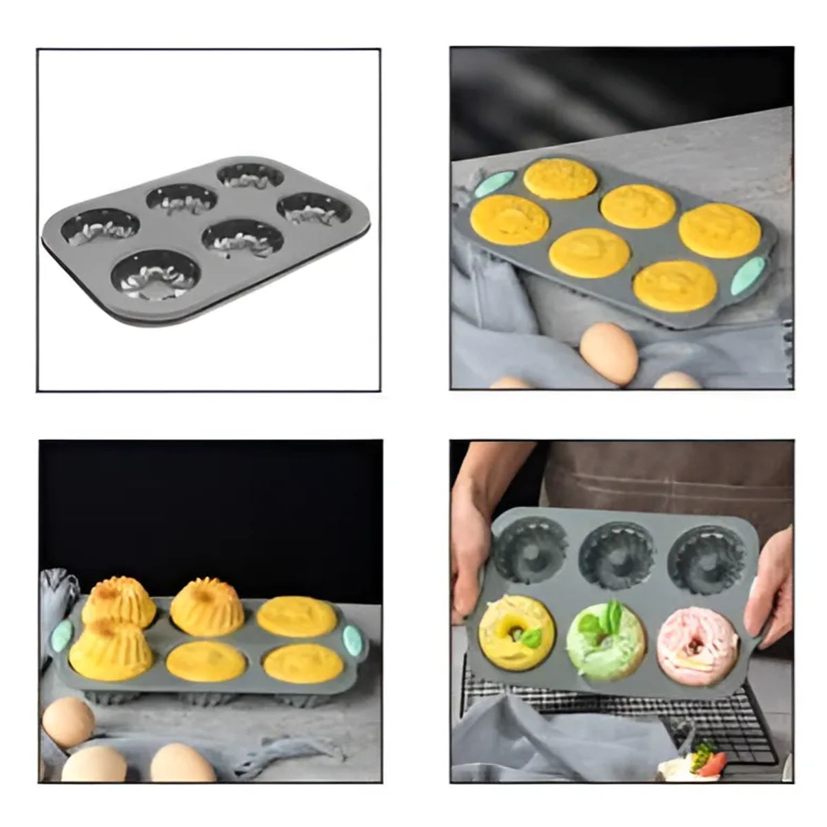 GENERICO - Molde Para Cupcakes Con Forma De Flor