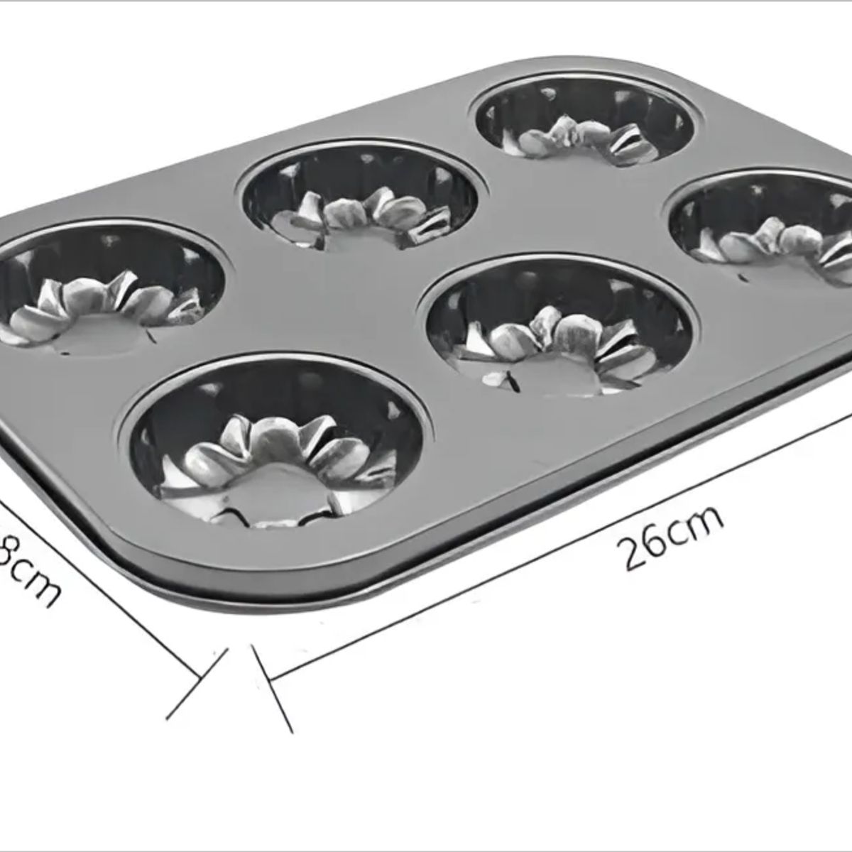 GENERICO - Molde Para Cupcakes Con Forma De Flor