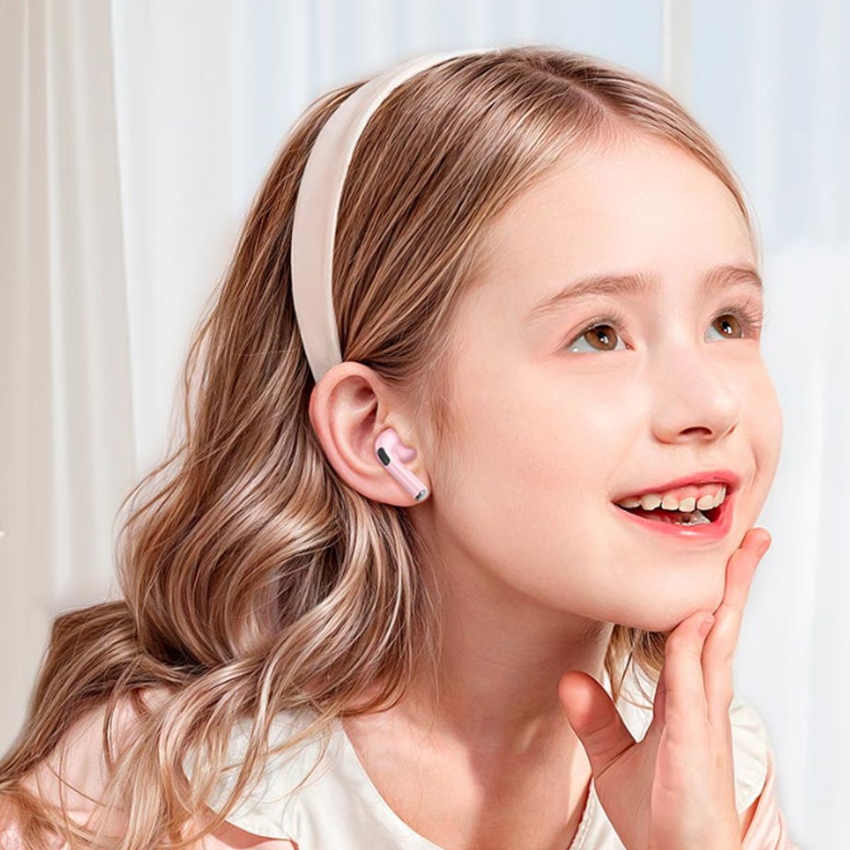 HOCO - Audífonos inalambrico Niños Hoco EW112 Friendly rosado