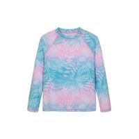 Traje de Baño Niña Polera UV50 MLarga Calipso - Celeste