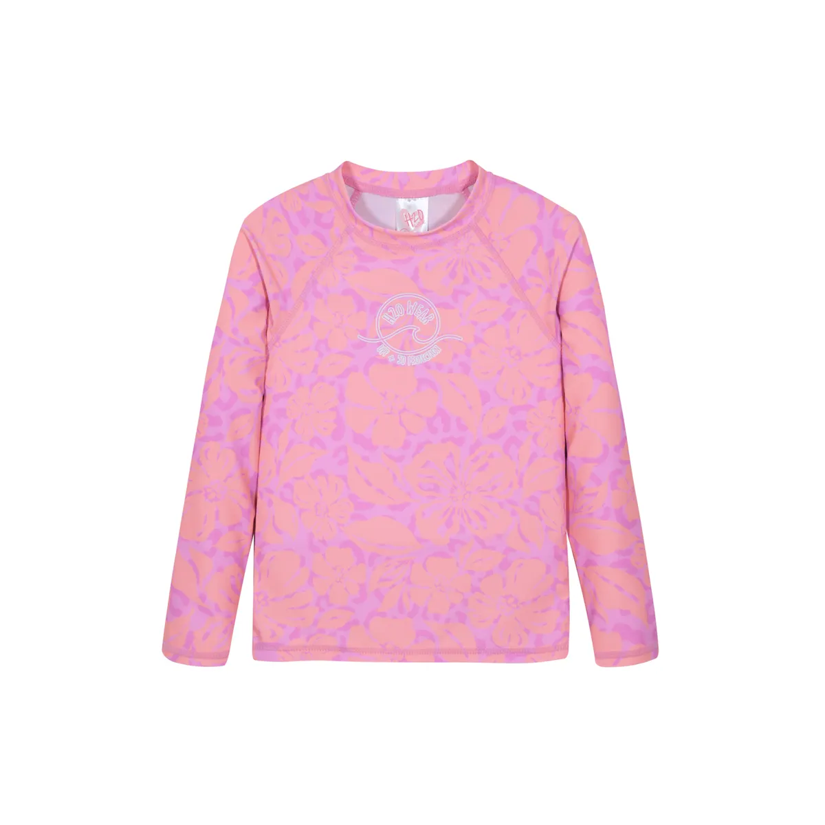 H2O WEAR - Traje de Baño Niña Polera UV50 MLarga H2O Wear Fucsia
