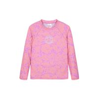 Traje de Baño Niña Polera UV50 MLarga Fucsia