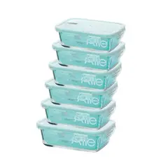 ALLEGRA - Set 6 Contenedores Hermetico Rectangular 750mL