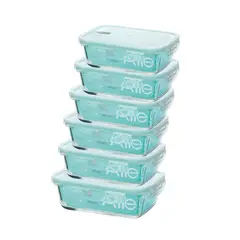 ALLEGRA - Set 6 Contenedores Hermetico Rectangular 1500mL