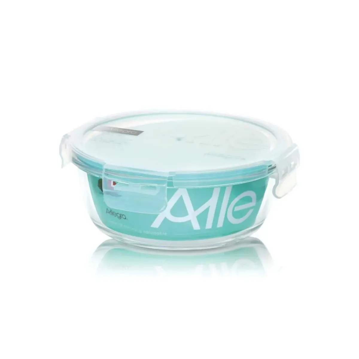 ALLEGRA - Set 48 Contenedores Hermetico Vidrio Redondo 370mL Allegra
