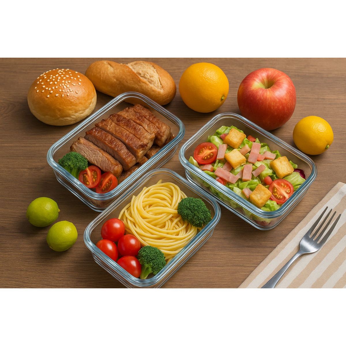 Set 16 Contenedores Hermetico Rectangular 1500mL Allegra, marca ALLEGRA - Foto 2