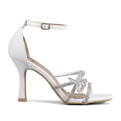 WEIDE - Sandalia Fiesta Taco Stiletto Pedrería Mujer QIU382