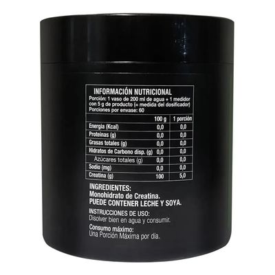 Imagen 2 del producto Creatina Pronutrition Monohidrato Micronizada 300gr Sin Sabor