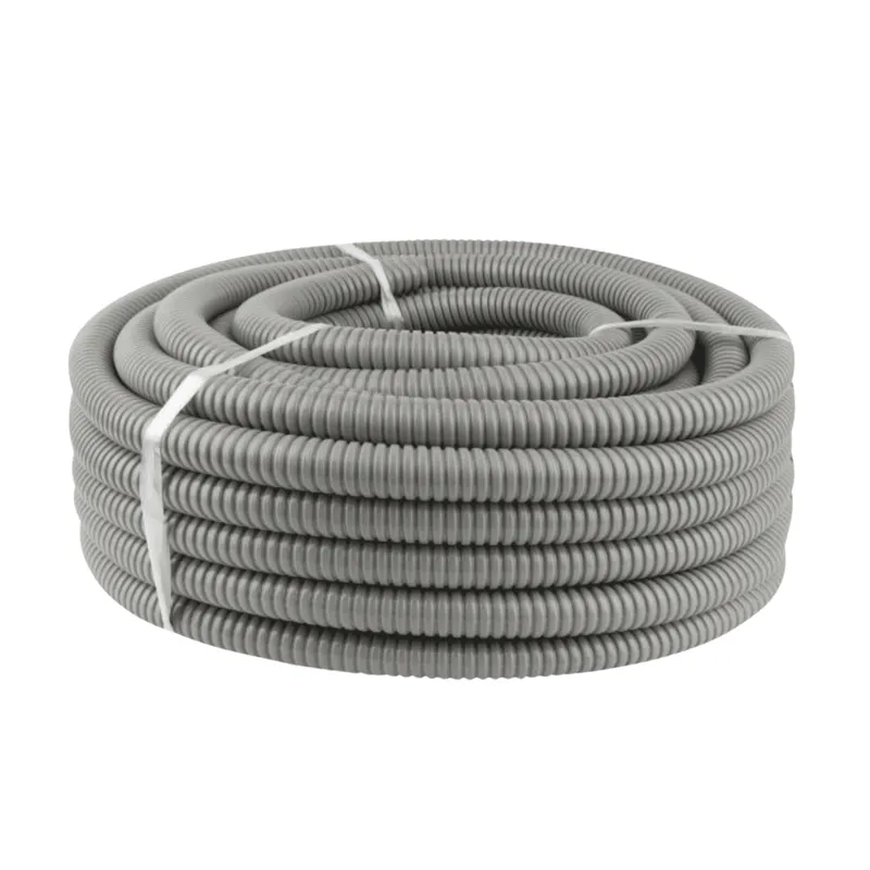 GENERICO - CONDUIT EXTRA FLEXIBLE METALICO CON PVC GRIS 20MM - ROLLO 50 MTS