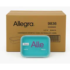ALLEGRA - Set 24 Contenedores Hermetico Rectangular 1000mL