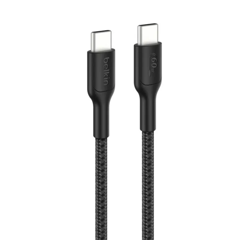 BELKIN - Cable USB-C a USB-C de 60 W para Nintendo Switch 2 Negro 2 m