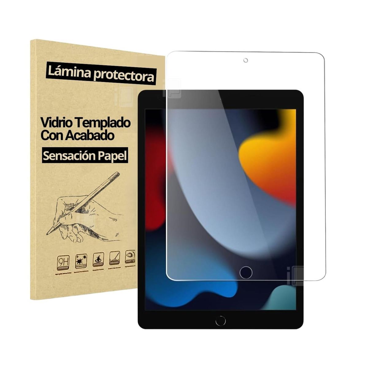 GENERICO - Mica De Vidrio Templado Acabado Sensación Papel Para iPad - 10.2 7/8/9