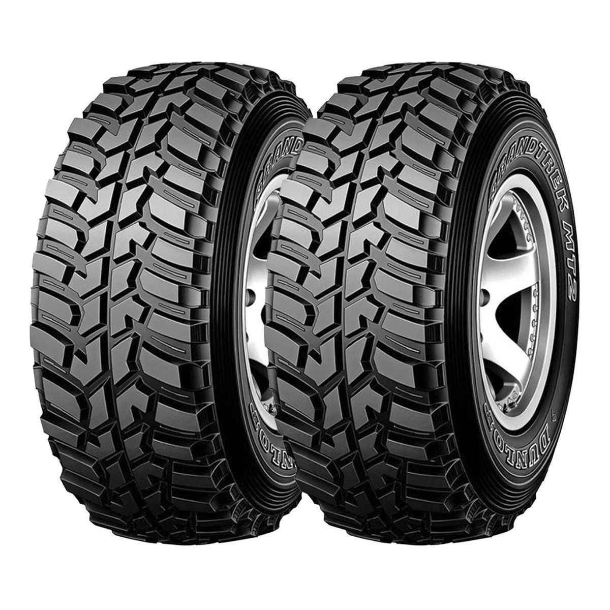 DUNLOP - Set 2 Neumáticos 225/75R16 115/112Q MT2 Dunlop 10PR M/T LT TL THA