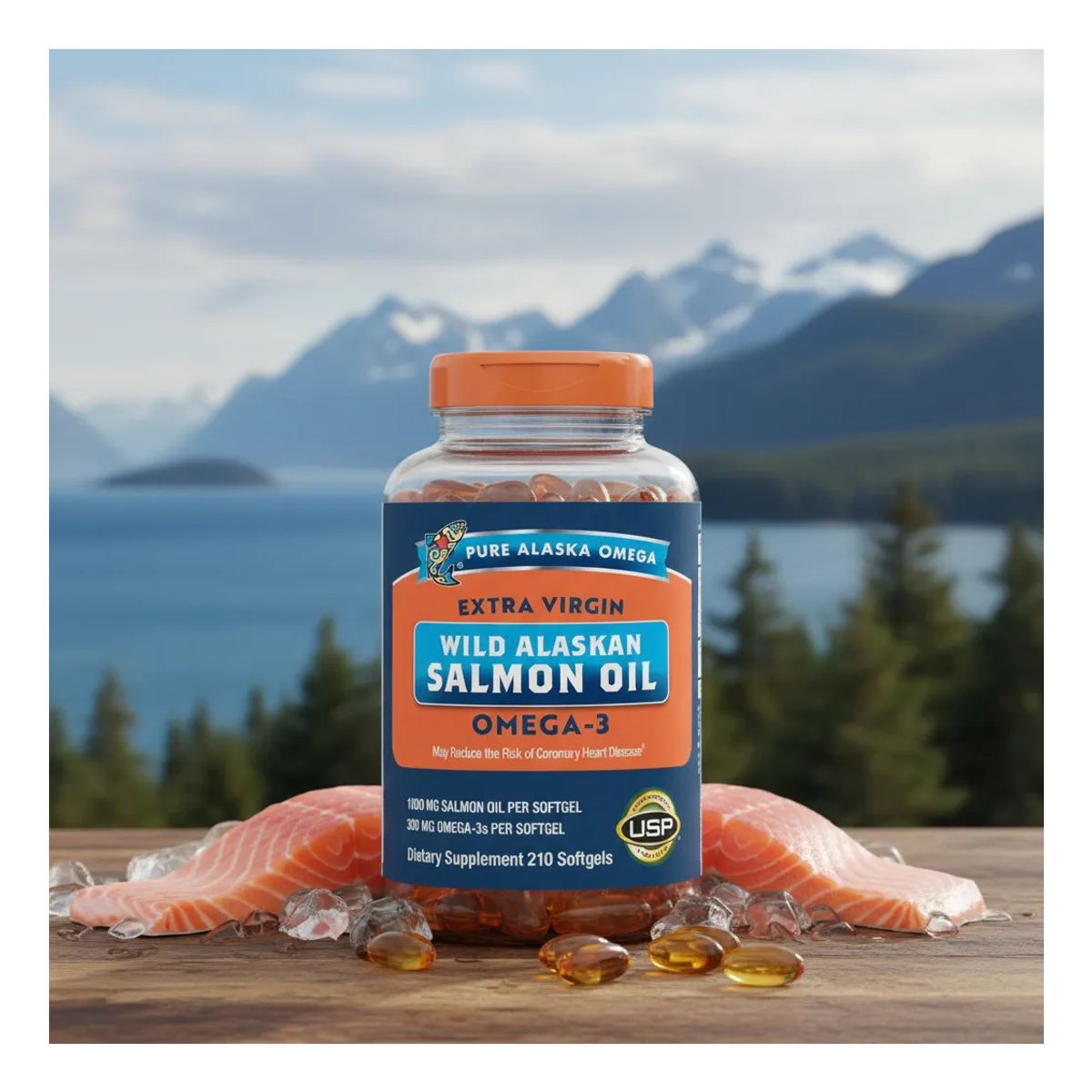 NUTREX RESEARCH - Pure Alaskan Salmon Oil Omega 3 Aceite De Salmon Silvestre
