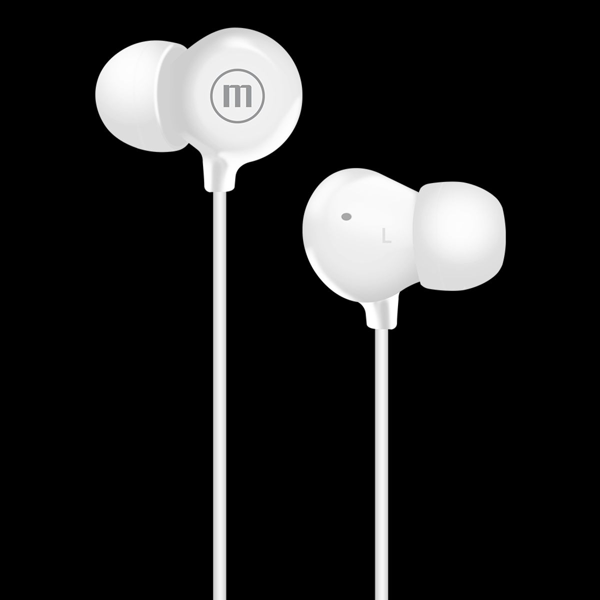 MAXELL - Pack 10 Audífonos Maxell In-bax Con Micrófono In Ear Tipo C Blanco