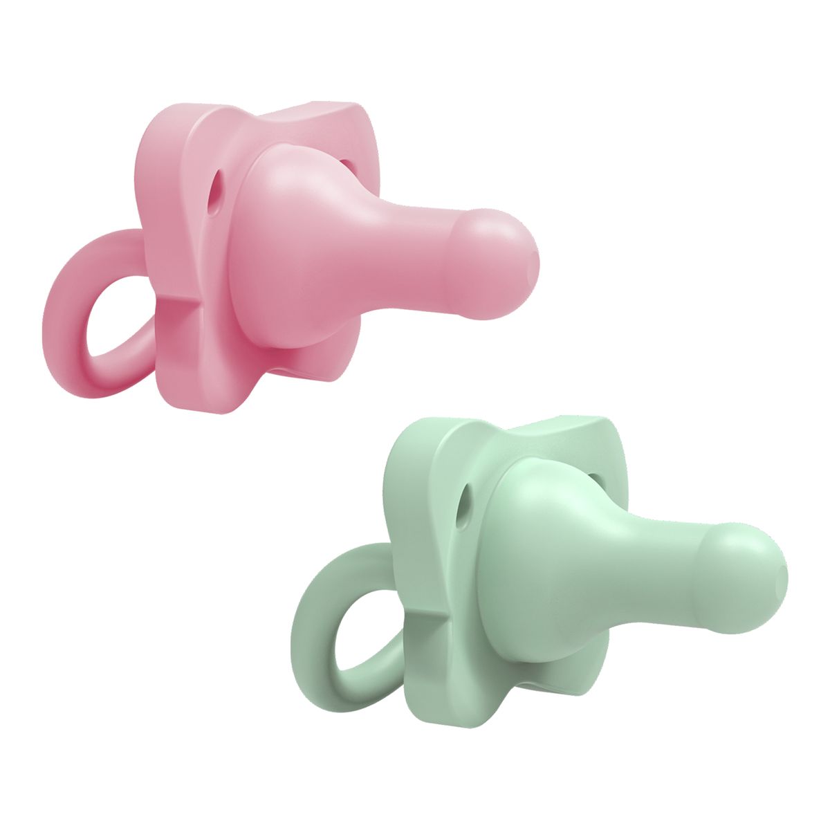 DR BROWNS - Chupete Una Sola Pieza 2un 0-6m Dr Brown´s Happy Paci Rosa