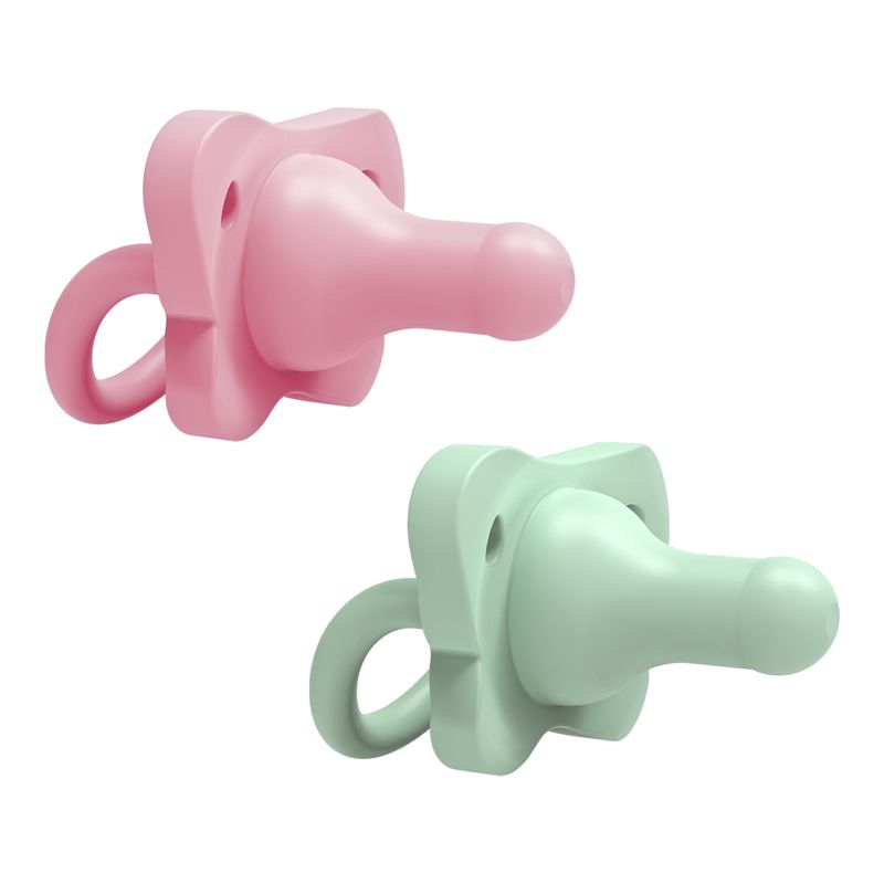 DR BROWNS - Chupete Una Sola Pieza 2un 0-6m Dr Brown´s Happy Paci Rosa