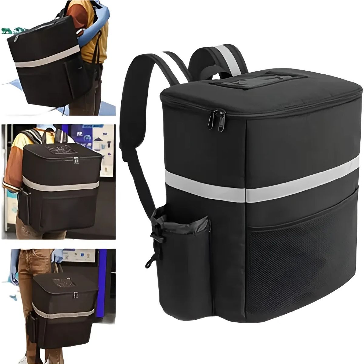 GENERICO - Mochila Termica Multifuncional Delivery Repartidor Moto Bici