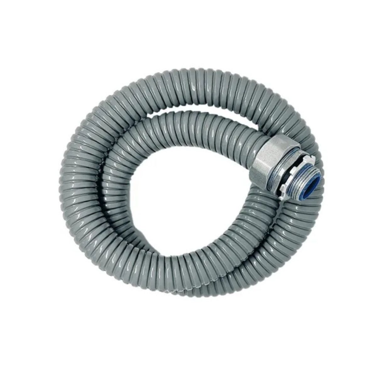 GENERICO - CONDUIT EXTRA FLEXIBLE METALICO CON PVC GRIS 40MM - ROLLO 30 MTS