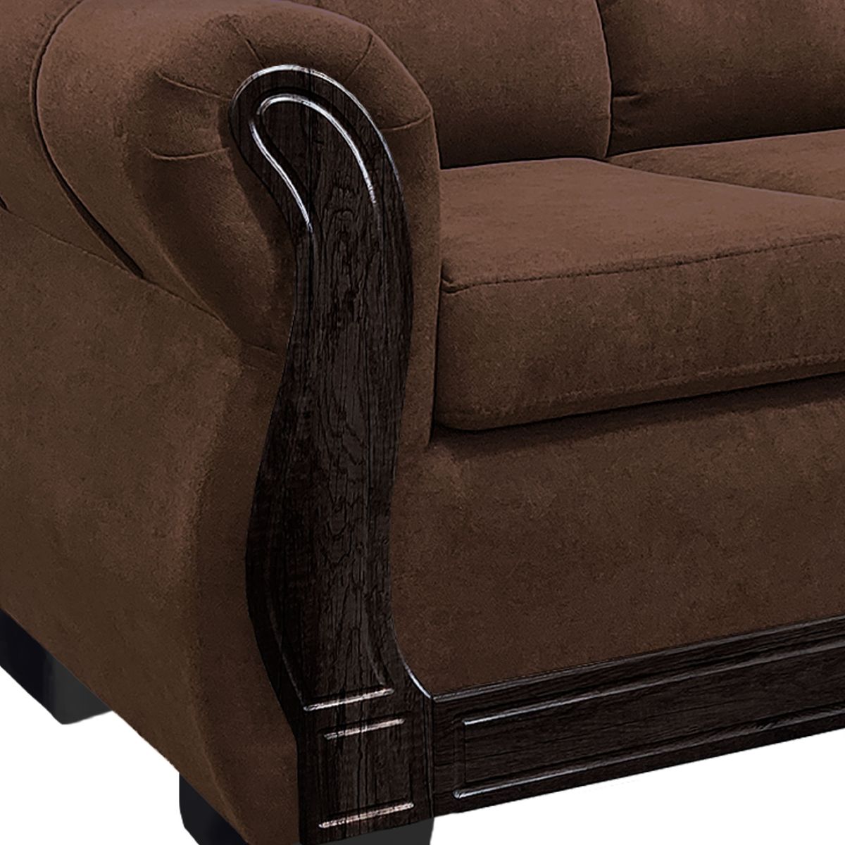 AMERICA DECORA - Living Con Respaldo Confortable 7 Cuerpos Taurus 3+2+1+1 Chenille X