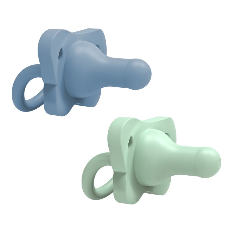 DR BROWNS - Chupete Una Sola Pieza 2un 0-6m Dr Brown´s Happy Paci Azul