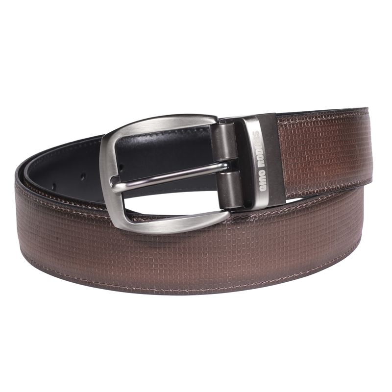 GINO RODINIS - CINTURON REVERSIBLE HOMBRE  GINO RODINIS  2524  -  CAFÉ