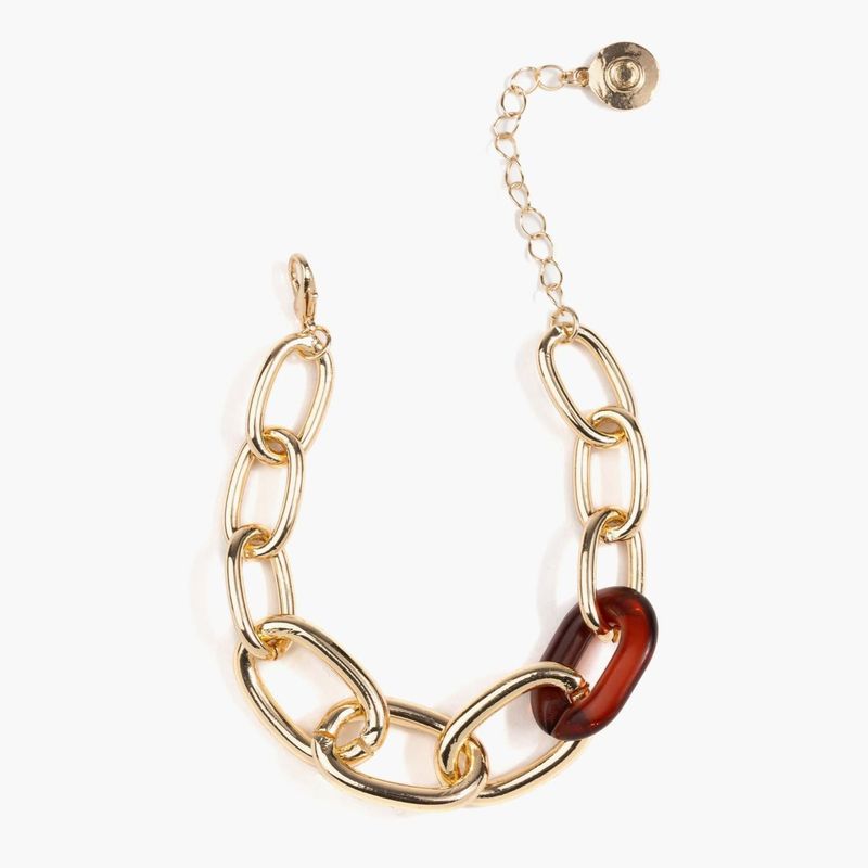 LOUNGE - Pulsera Mujer Gruesa Detalle Resina