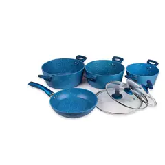 DORAL - Set De Bateria De 7 Piezas San Remo New Antiadherente Azul