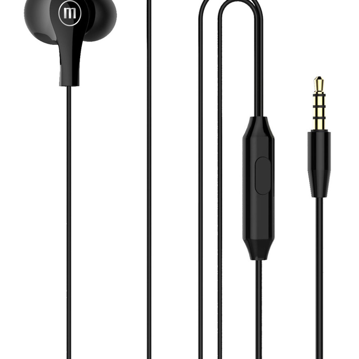MAXELL - Pack 12 Audífonos Maxell In Ear Estéreo Con Microfono Negro