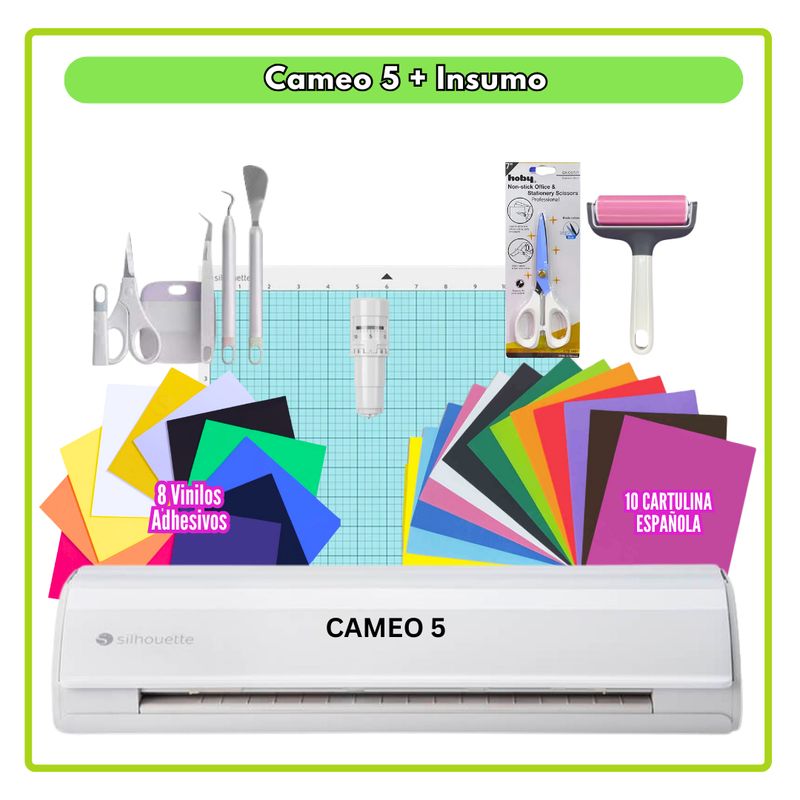 SILHOUETTE - KIT CAMEO 5 + Insumos Papelería