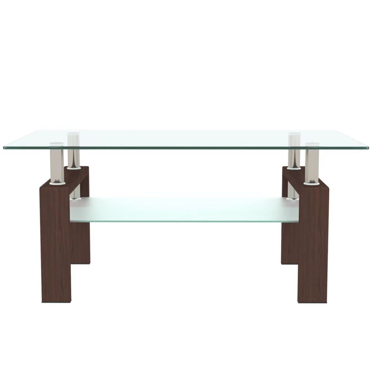 HABITA2 CHILE - Mesa De Centro Rectangular Vidrio - Marrón