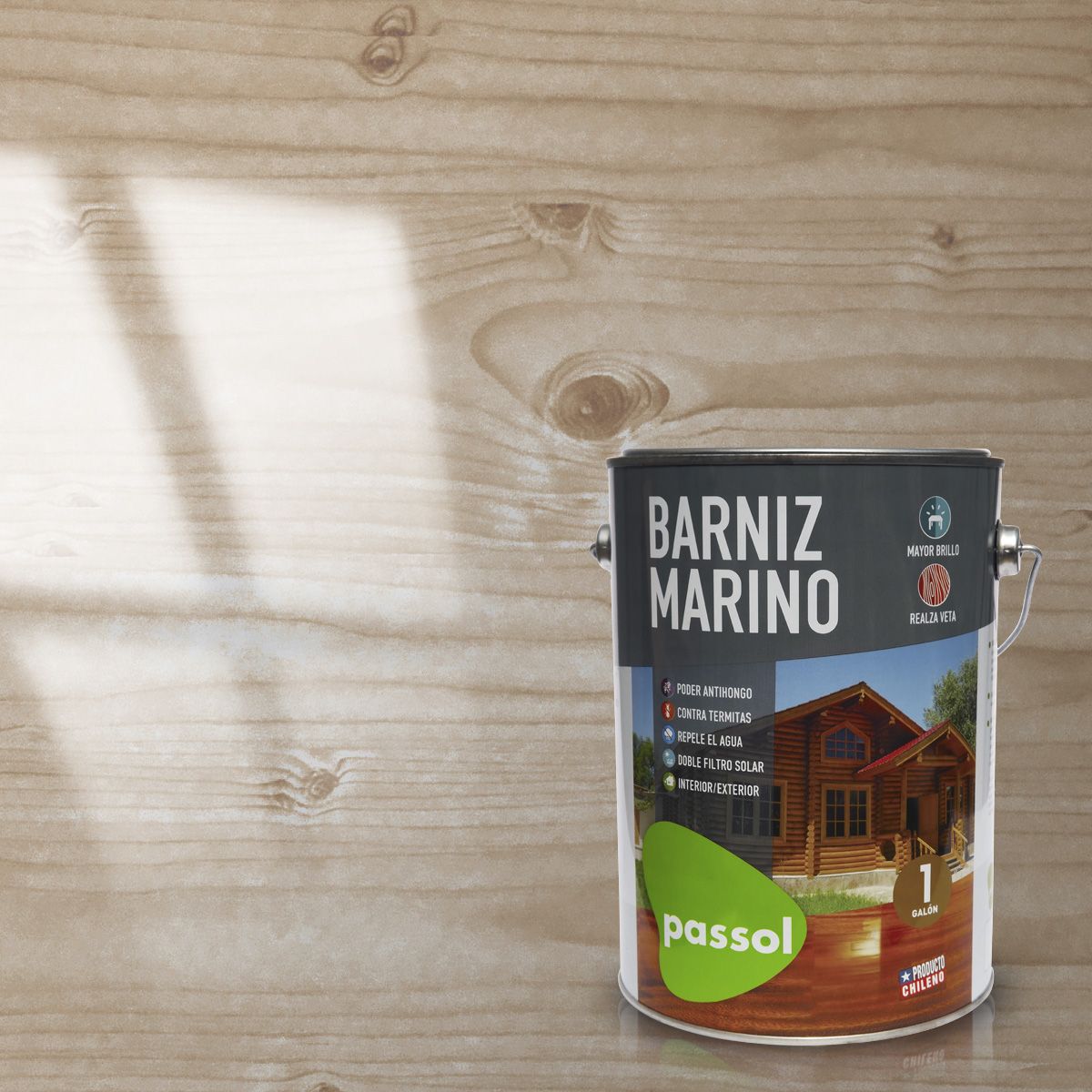 PASSOL - BARNIZ MARINO BRILLANTE 1 GL INCOLORO