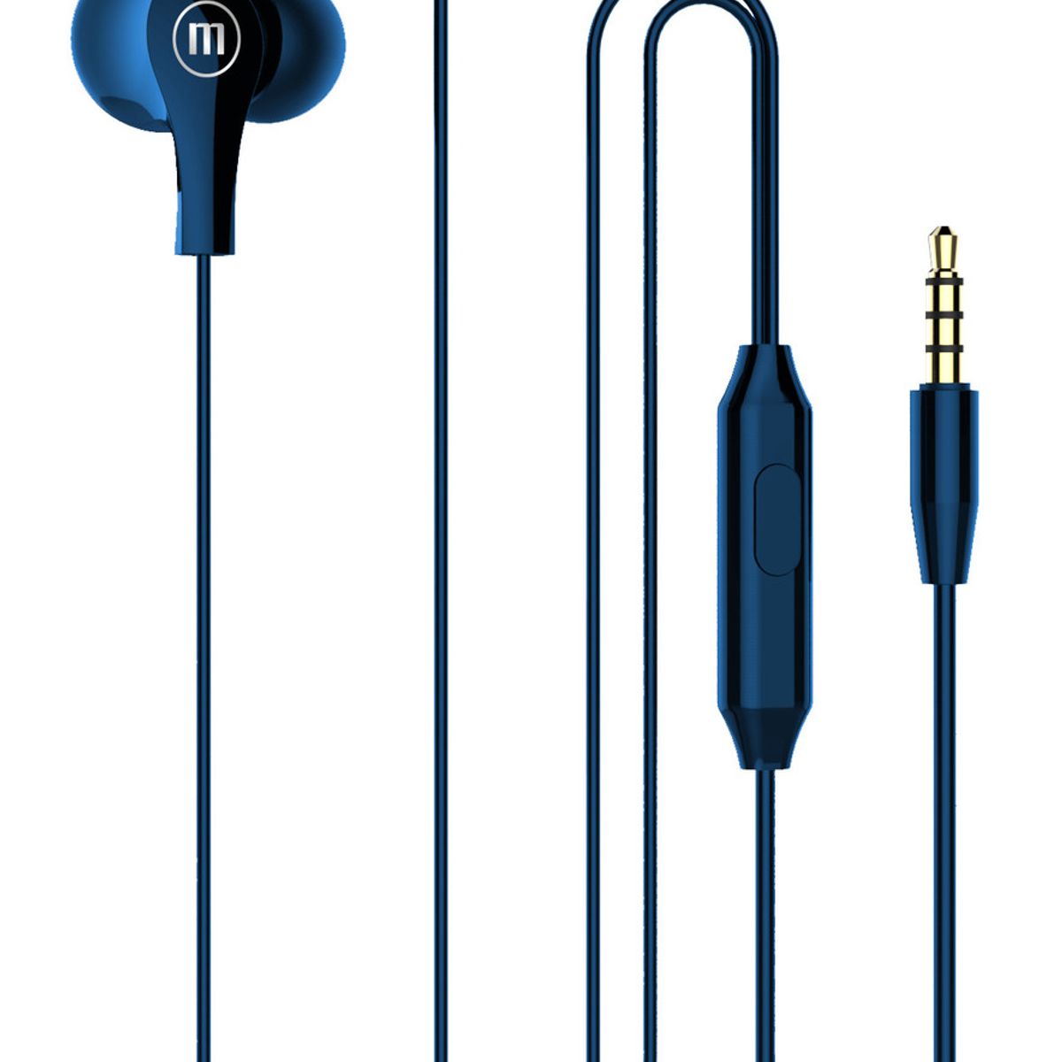 MAXELL - Pack 12 Audífonos Maxell In Ear Estéreo Con Microfono Azul