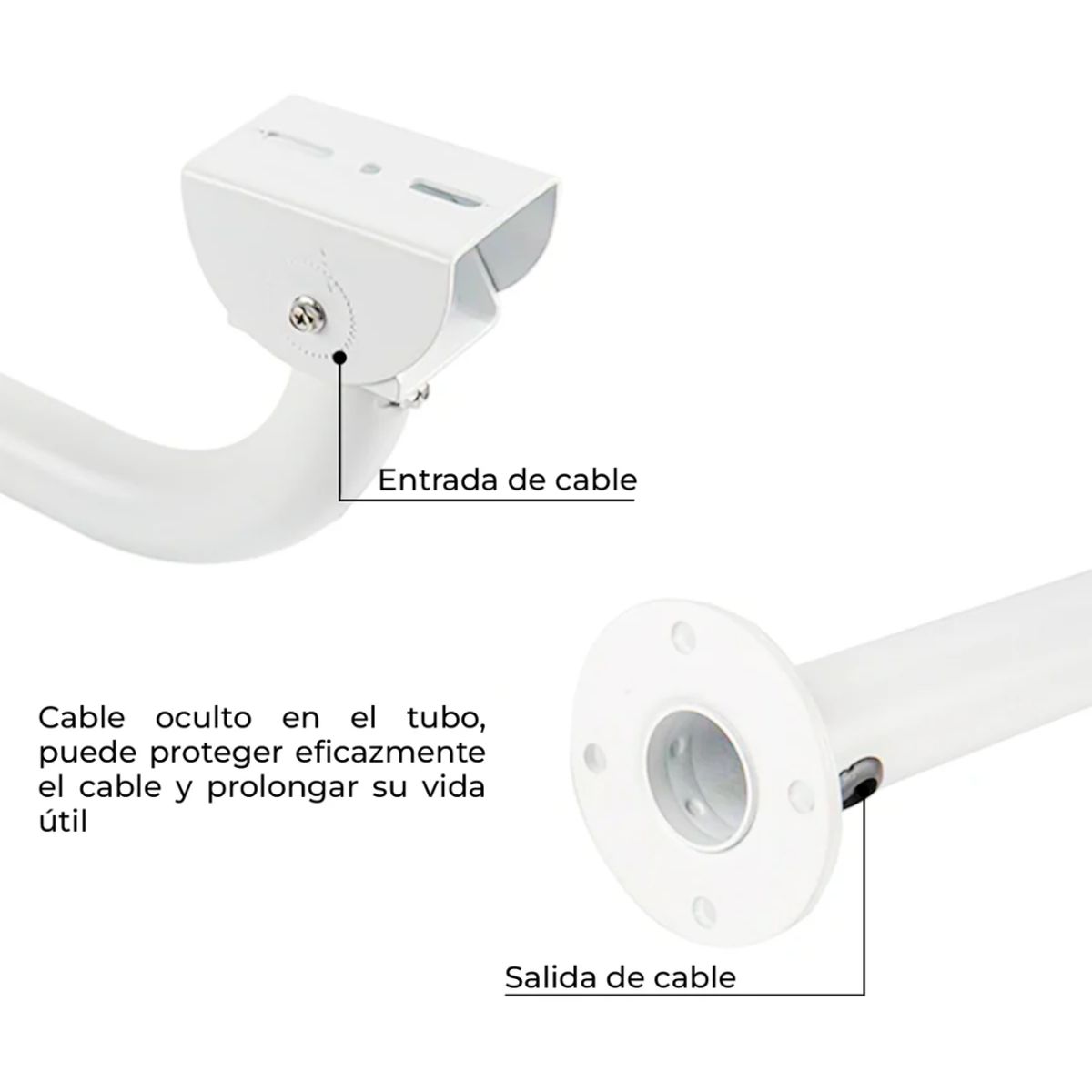 GENERICO - SOPORTE CÁMARA BRAZO 60 CM TIPO L